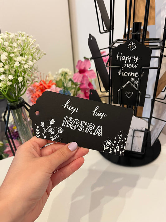 Label ‘Hiep hiep hoera’