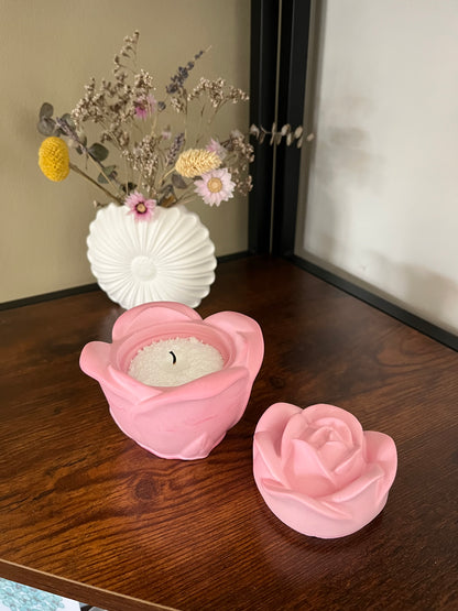 Bakje roos roze/wit