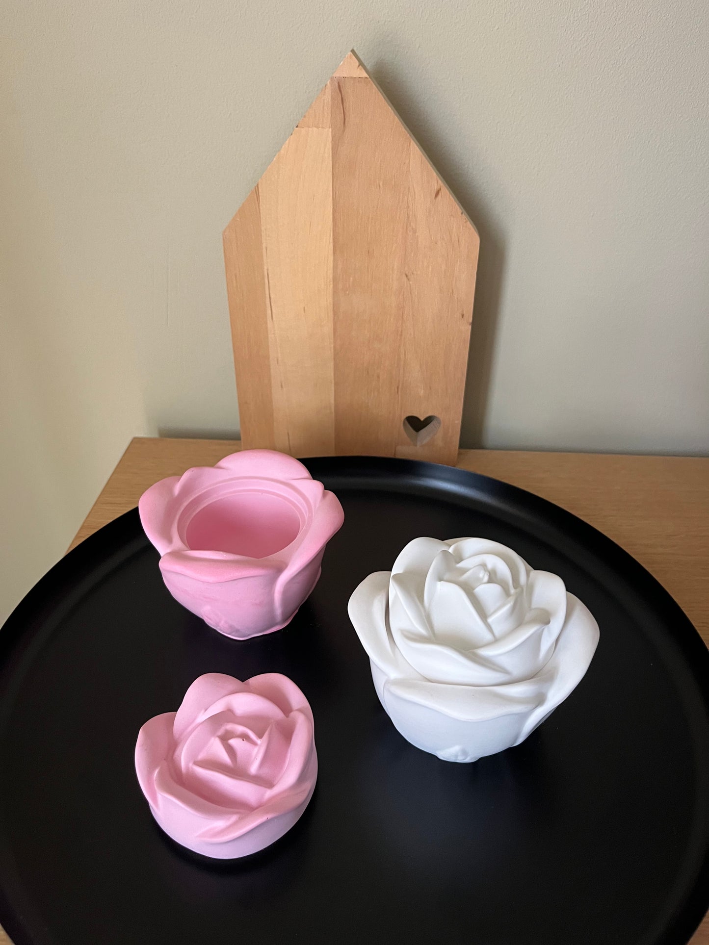 Bakje roos roze/wit